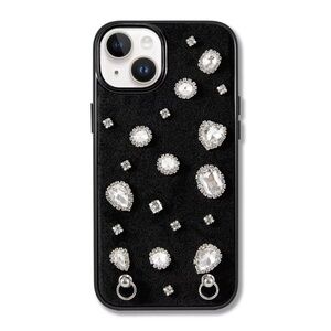 HELLO LUX BLACK GEMSTONE PHONE CASE NIB IPHONE 15 PRO